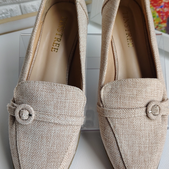 Tinstree Wowen Linen Loafers. Womens Size 9. Never Worn - Picture 2 of 7